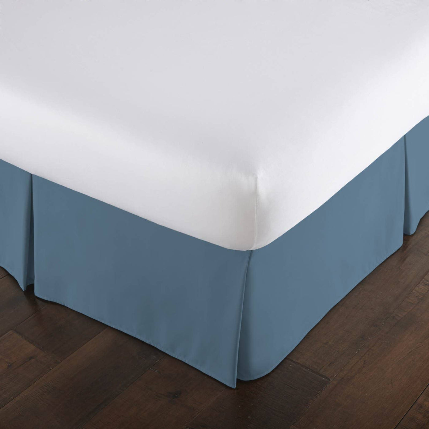 Ruffled Bed Skirt with Split Corners - Twin XL, White, 21 Inch Drop Cotton  Blend Dorm Bedskirt (Available in 14 Colors) - Blissford Dust Ruffle -  Walmart.com